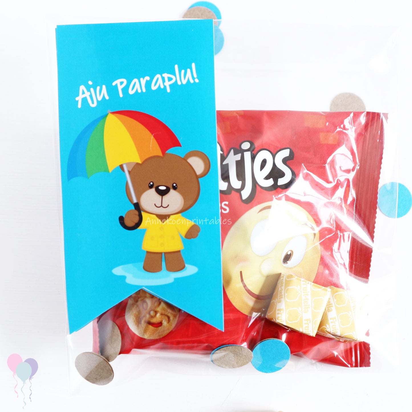 Aju Paraplu traktatie labels Beren