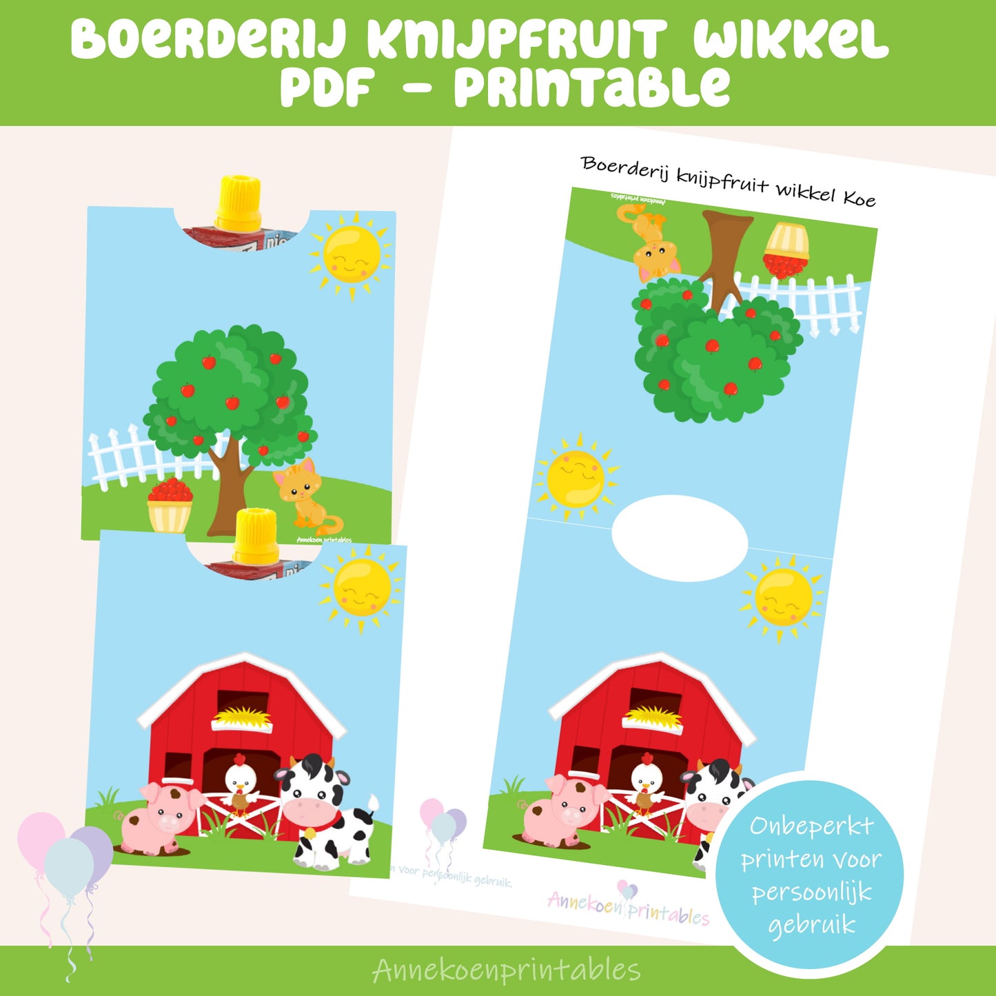 Boerderij knijpfruit wikkel Koe