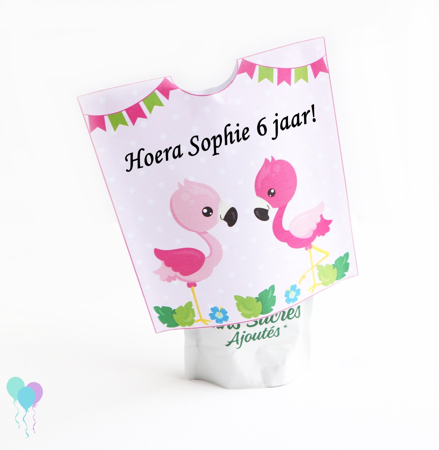 Flamingo knijpfruit wikkel