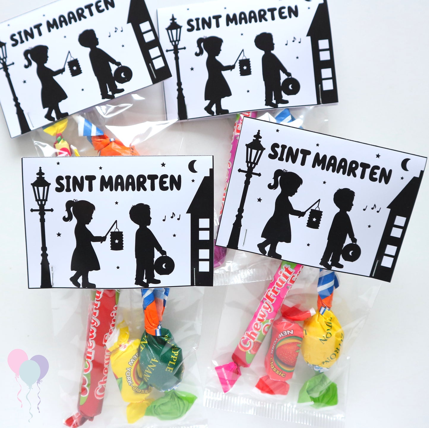 Sint Maarten traktatie zakje label