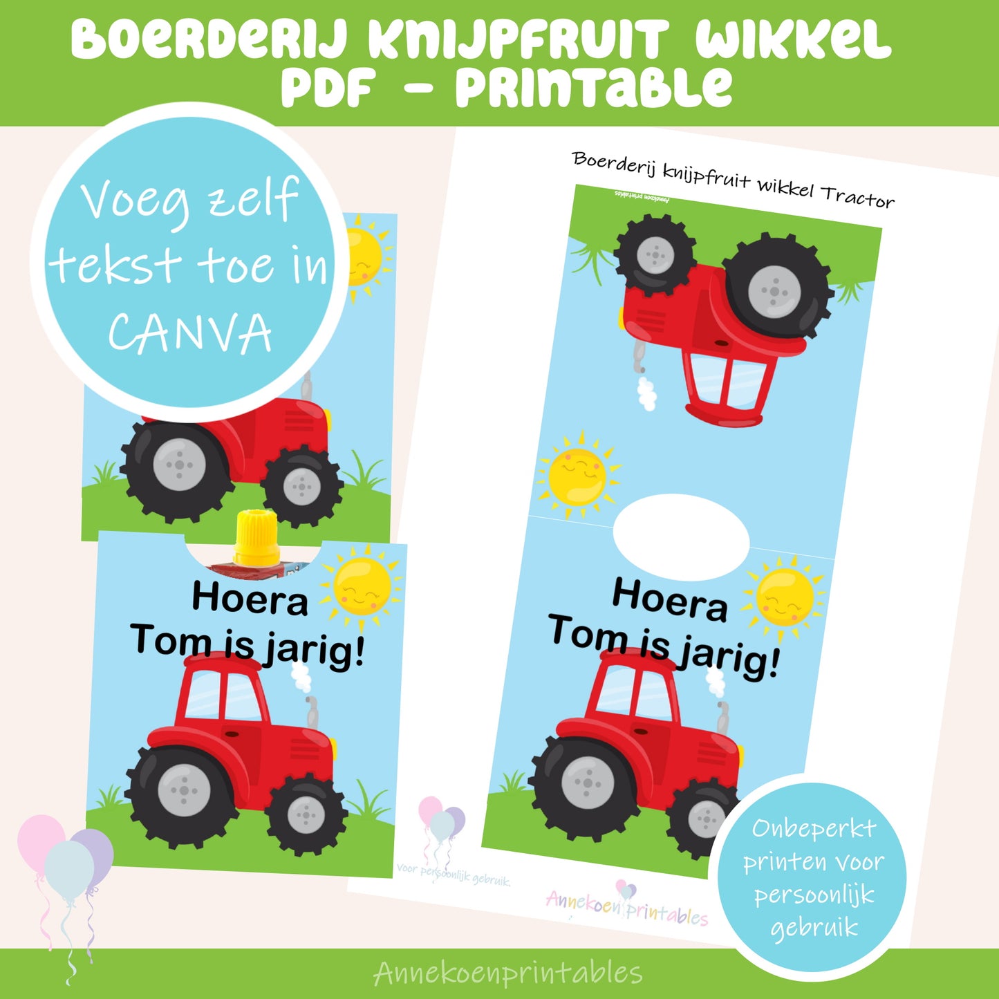 Boerderij knijpfruit wikkel Tractor