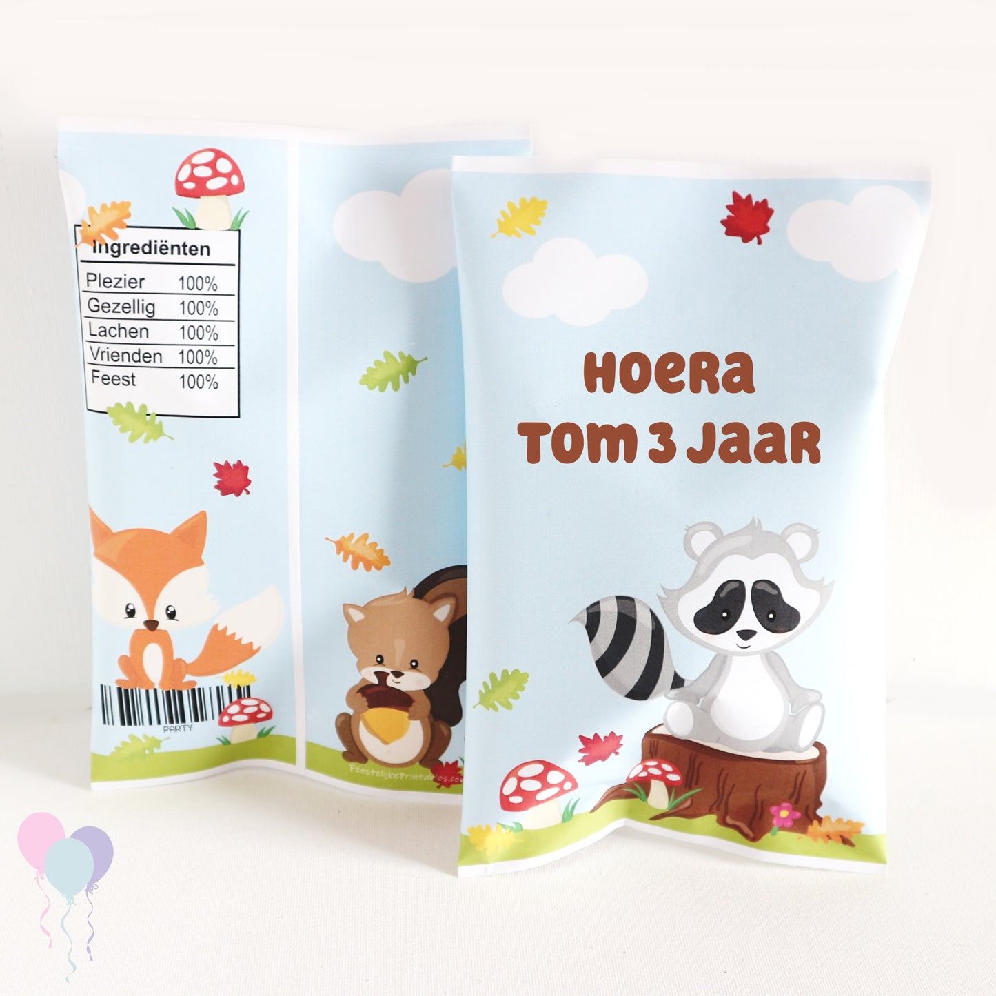 Woodland chips traktatie zakje