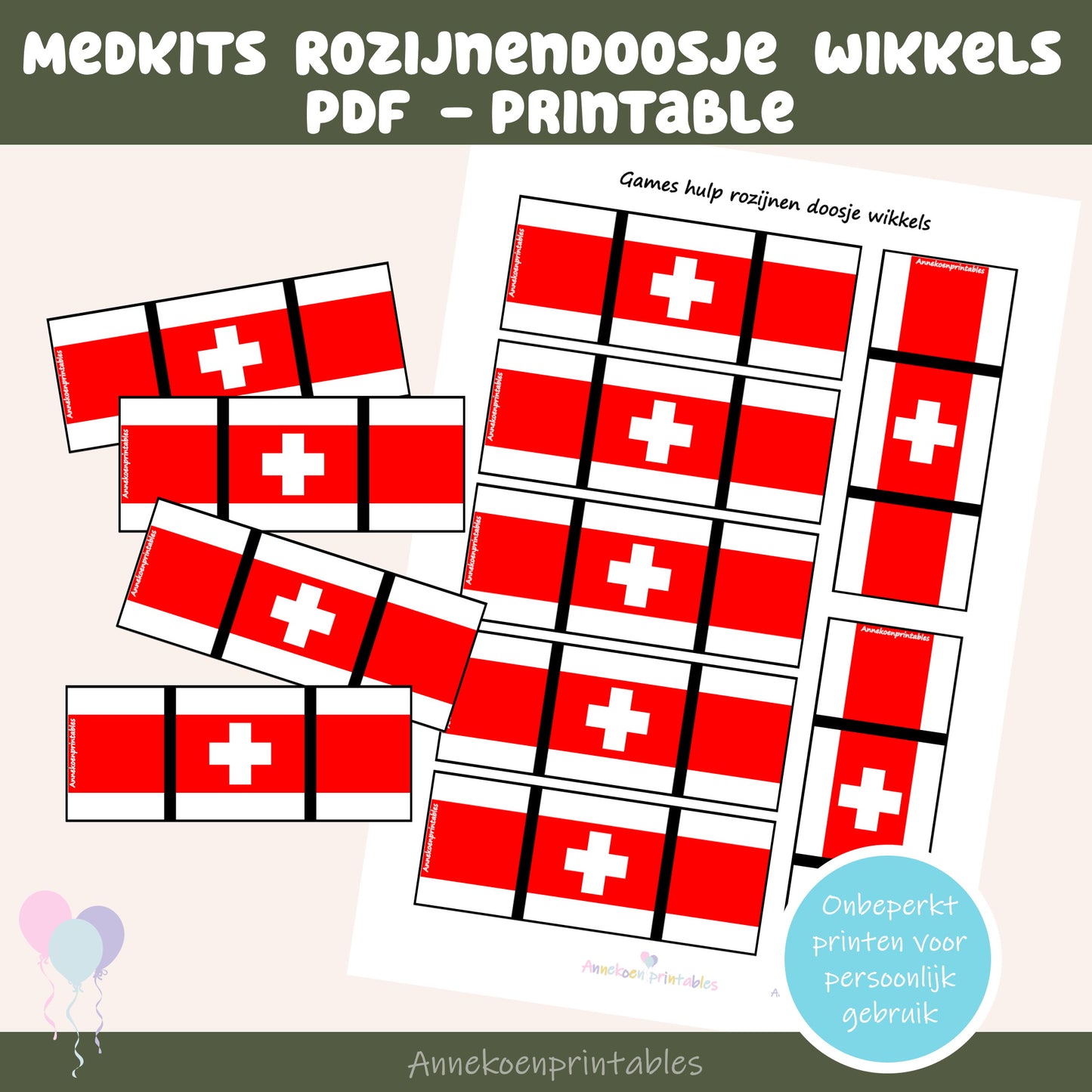 Medkits Rozijnendoosje wikkels