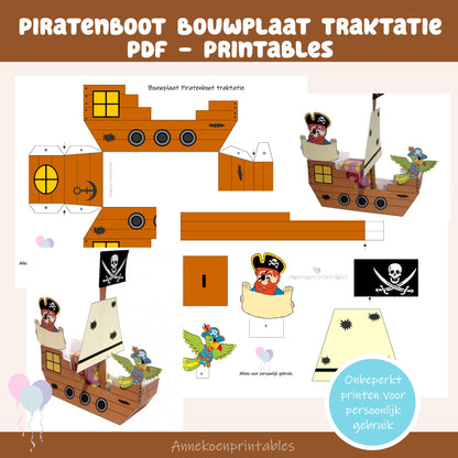 Piratenboot traktatie