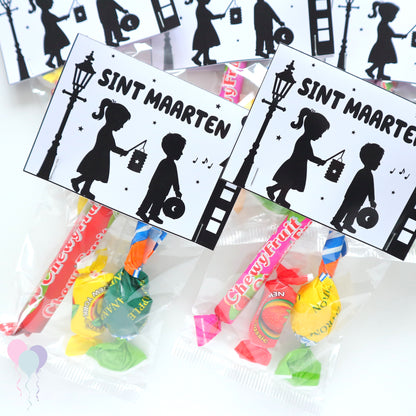 Sint Maarten traktatie zakje label